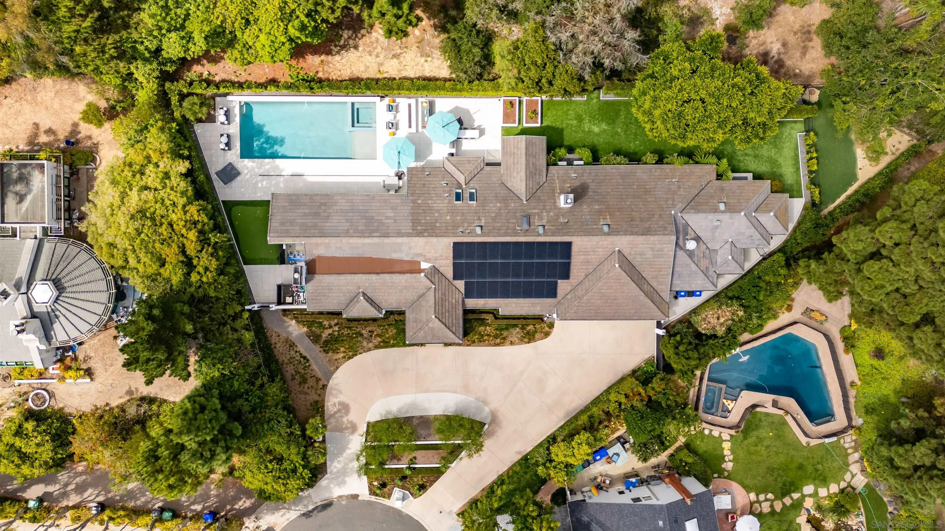 6887 Avenida Andorra La Jolla, CA 92037 - Photo 36 of 75 an aerial view of house with yard