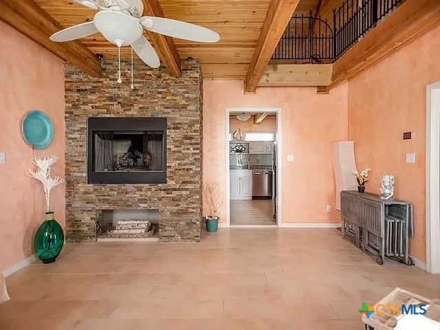 a view of livingroom with furniture and flat screen tv