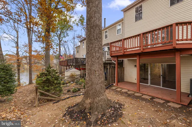 a view of a backyard of the house