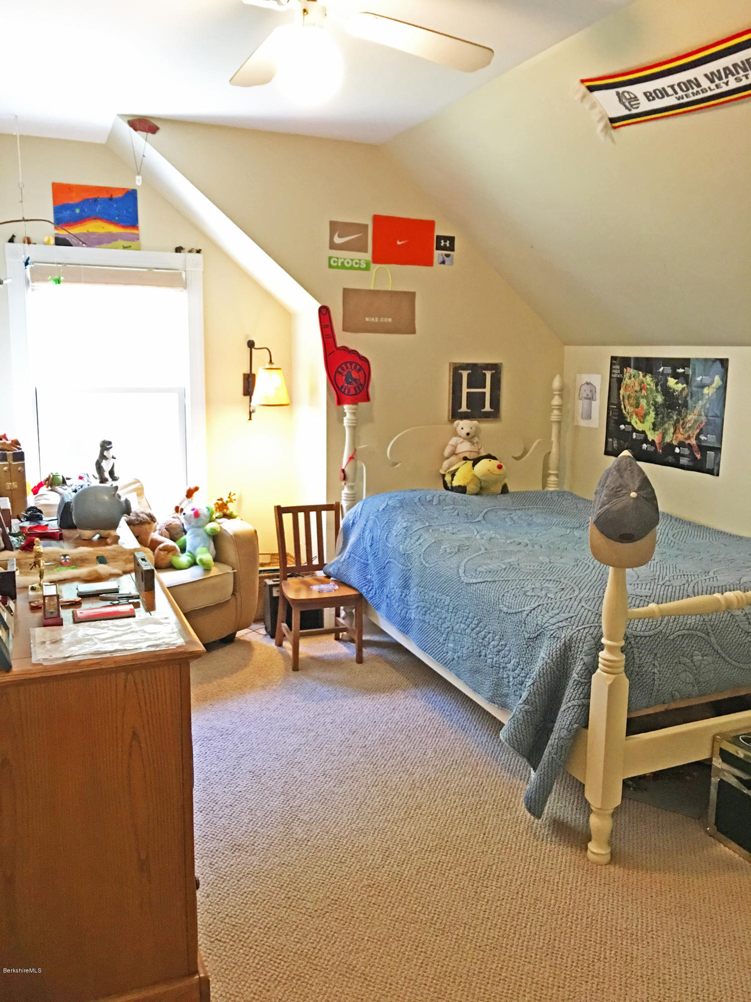 93 Stebbins Road Otis, MA 01253 - Photo 25 of 41 a bedroom with furniture and a large window
