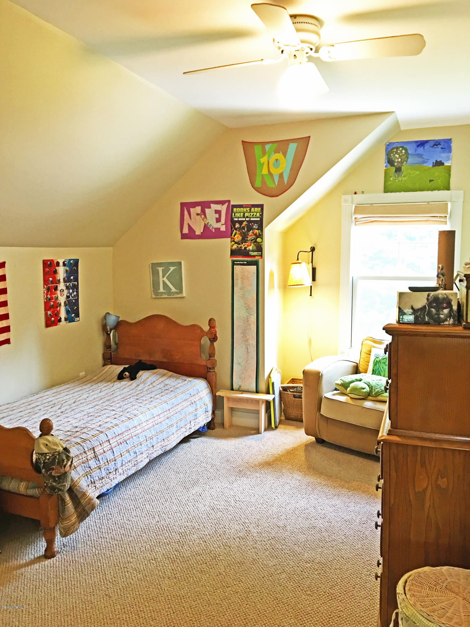93 Stebbins Road Otis, MA 01253 - Photo 26 of 41 a bedroom with a bed and a couch