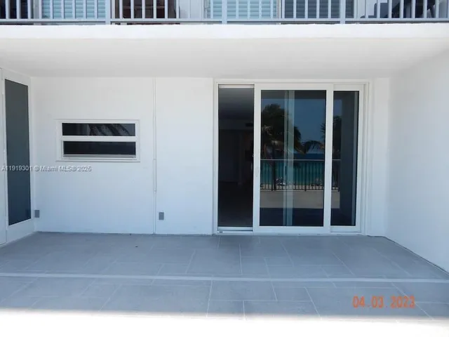 a view of front door