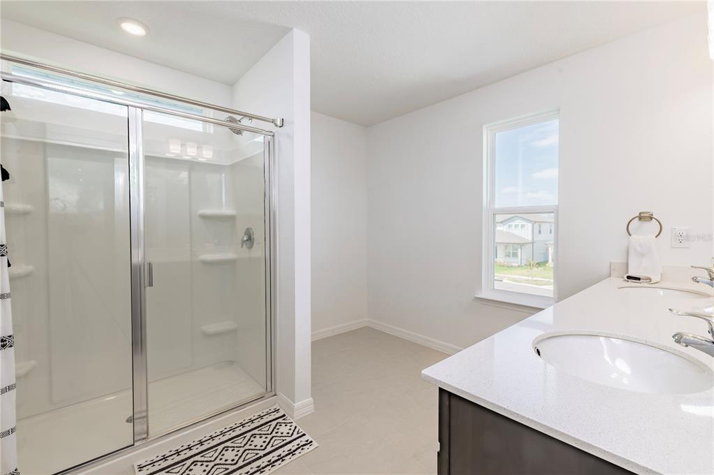 20864 Cherry River Road Land O' Lakes, FL 34638 - Photo 24 of 48 a bathroom with a sink and a mirror