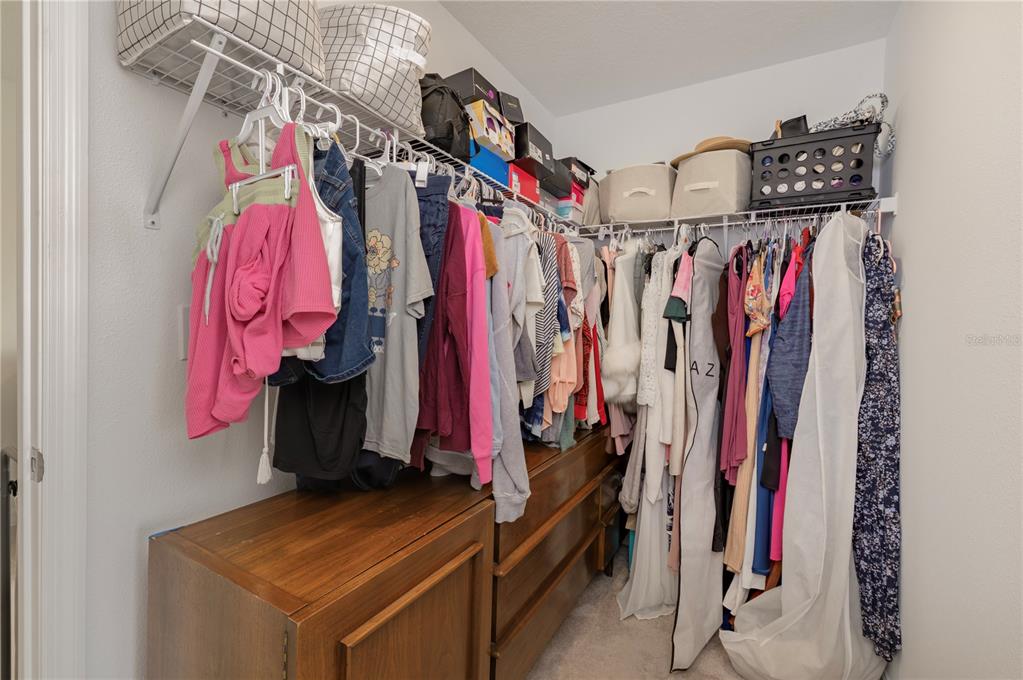 20864 Cherry River Road Land O' Lakes, FL 34638 - Photo 28 of 48 a view of walk in closet with clothes