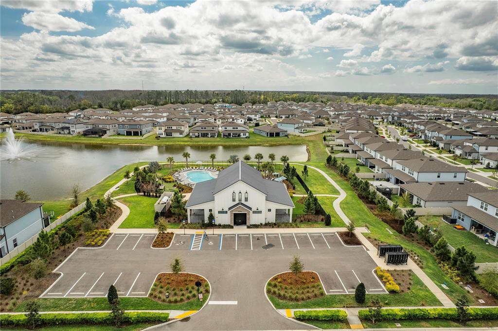 20864 Cherry River Road Land O' Lakes, FL 34638 - Photo 44 of 48 an aerial view of house swimming pool and outdoor seating