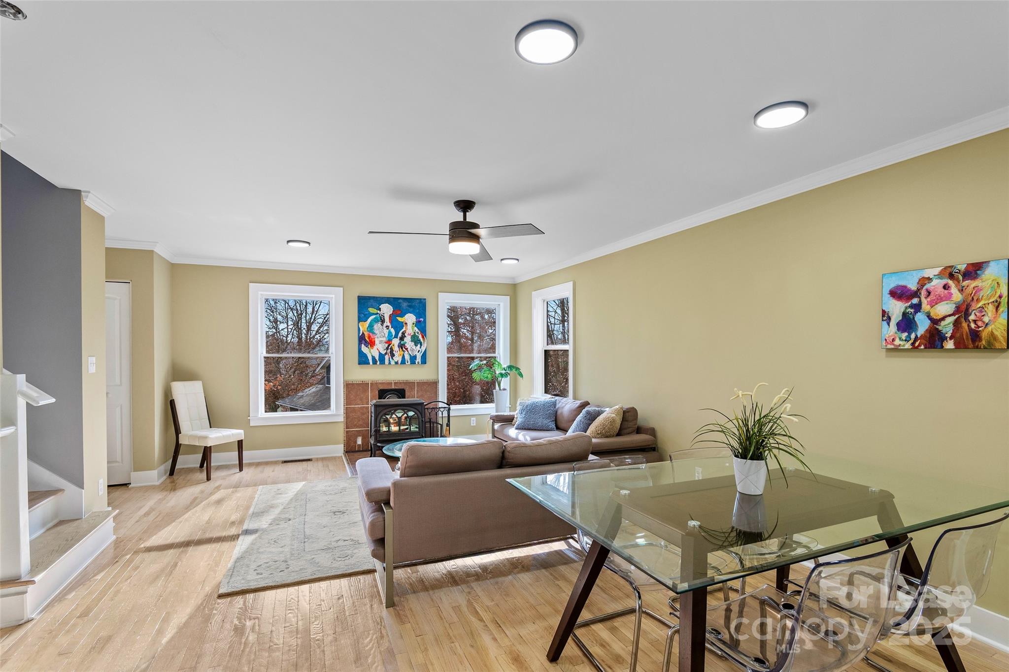 5 Elmore Street Asheville, NC 28804 - Photo 7 of 37 a living room with furniture and a flat screen tv