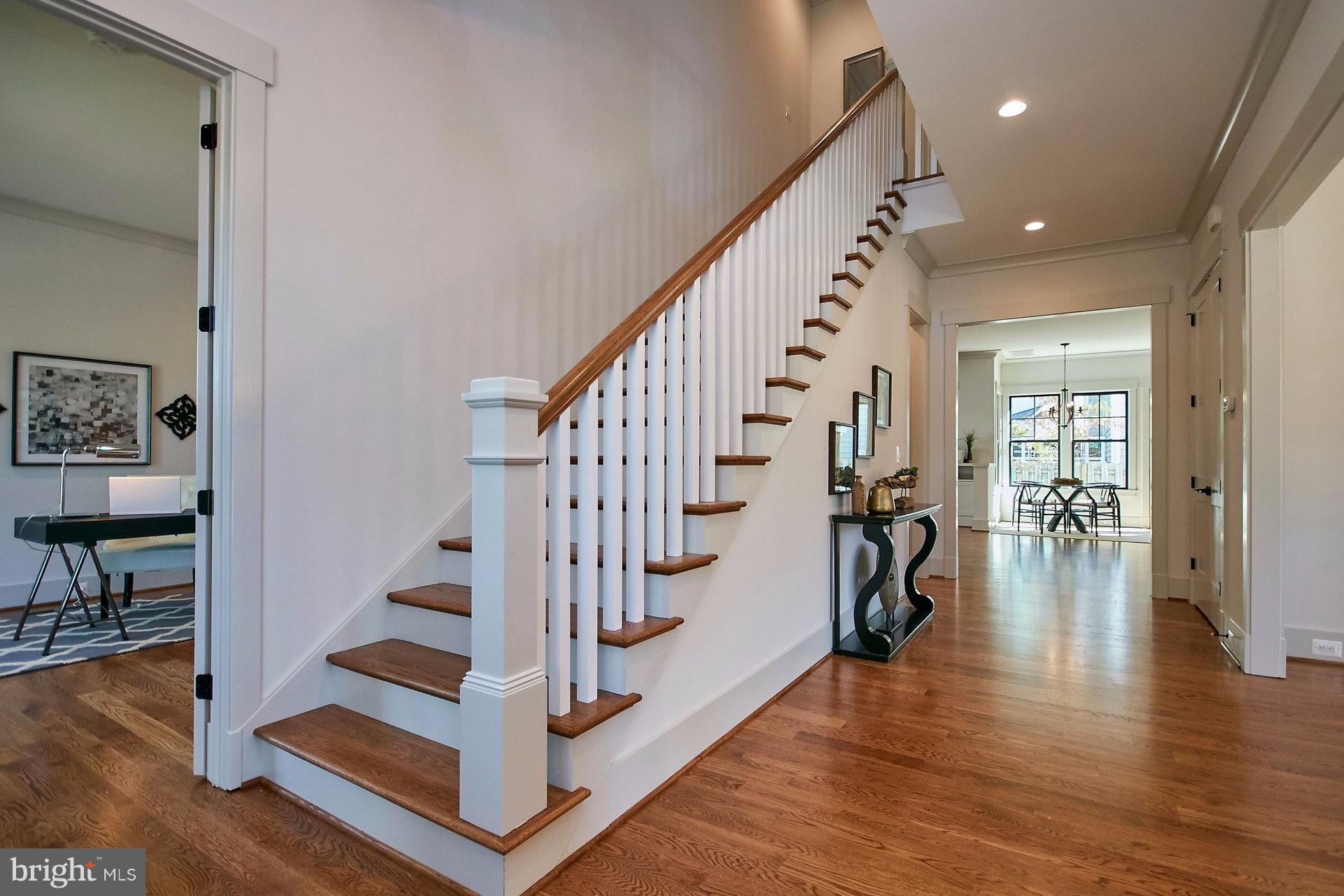 3313 John Marshall Drive Arlington, VA 22207 - Photo 14 of 30 Hardwood Staircase - Main Level