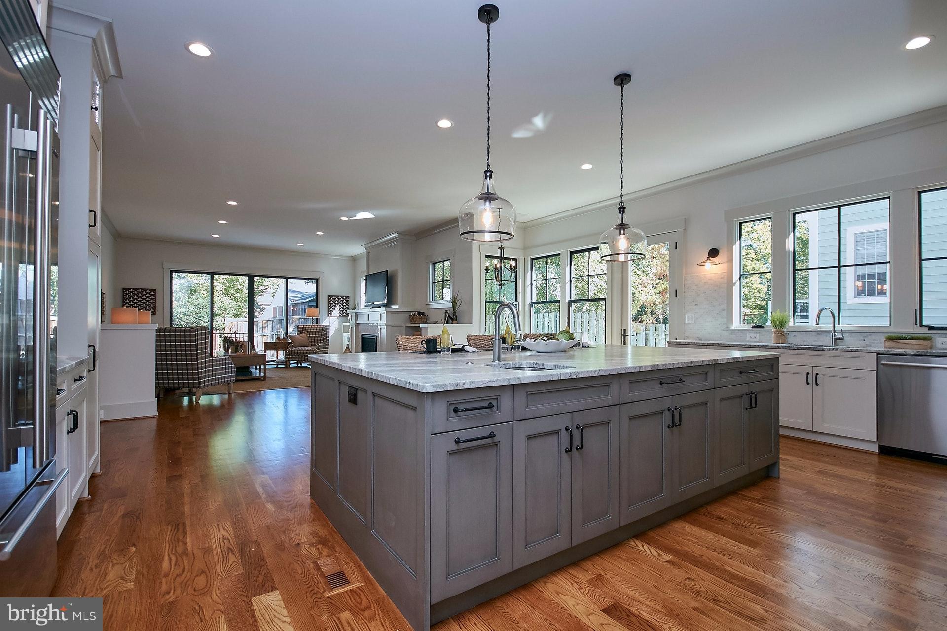 3313 John Marshall Drive Arlington, VA 22207 - Photo 30 of 30 Flowing Open Floor Plan - Kitchen