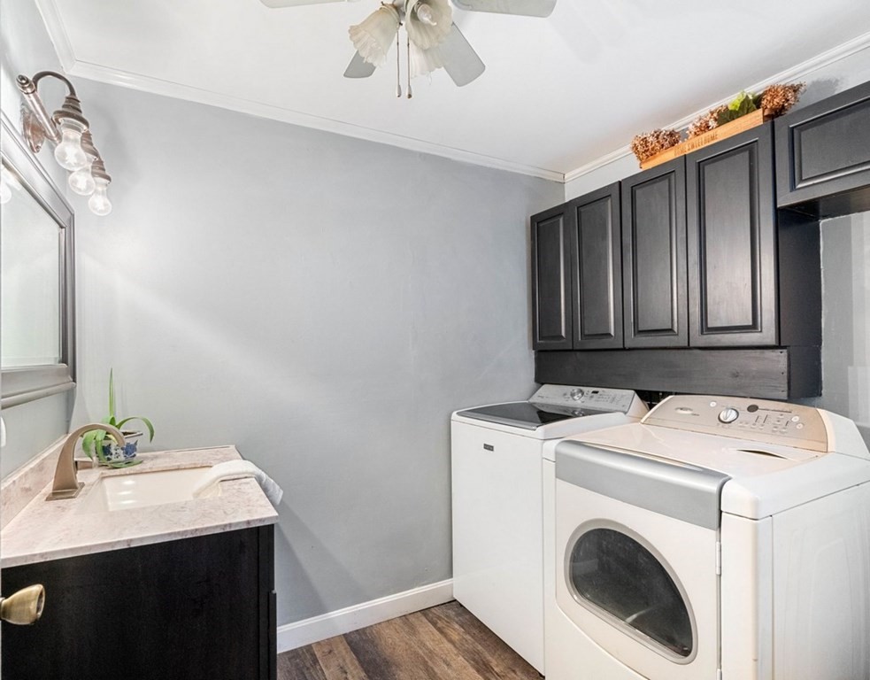 3 Upton Road Westborough, MA 01581 - Photo 15 of 34 a utility room with dryer and washer