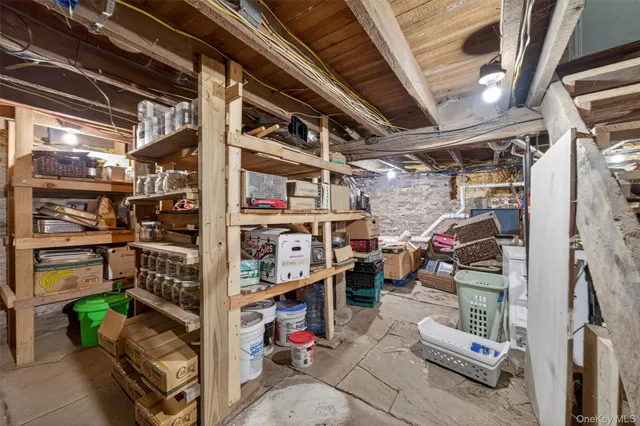 a view of storage and utility room