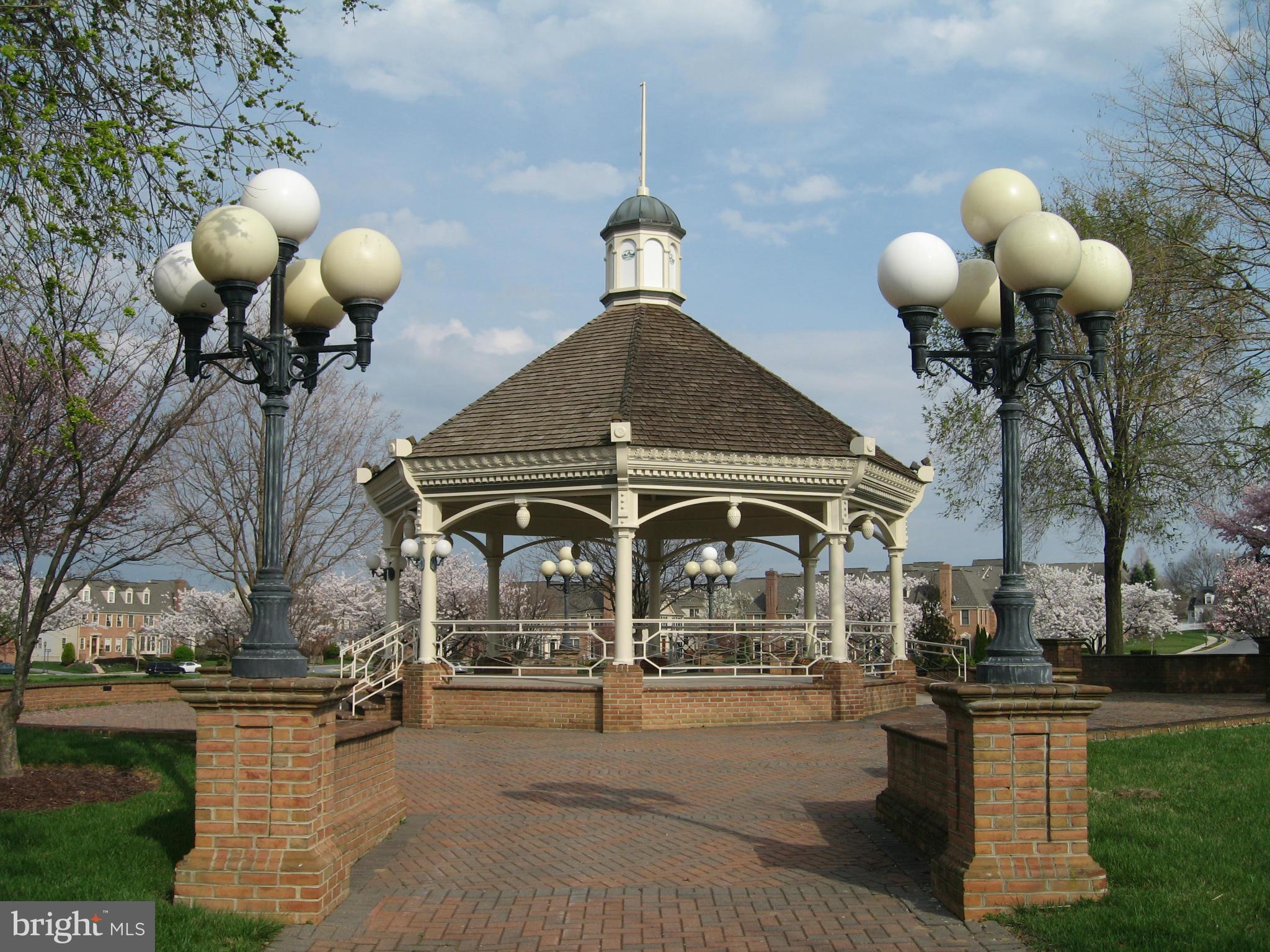 2442 Rippling Brook Road Frederick, MD 21701 - Photo 29 of 30 a view of a house with a backyard and a fountain
