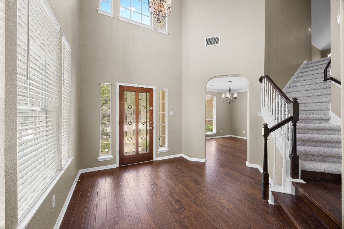 1601 Michael Robert Way Cedar Park, TX 78613 - Photo 22 of 35 a view of entryway with wooden floor