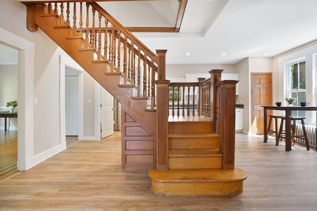 123 Springfield Street Chicopee, MA 01013 - Photo 8 of 42 a view of entryway and hall with wooden floor