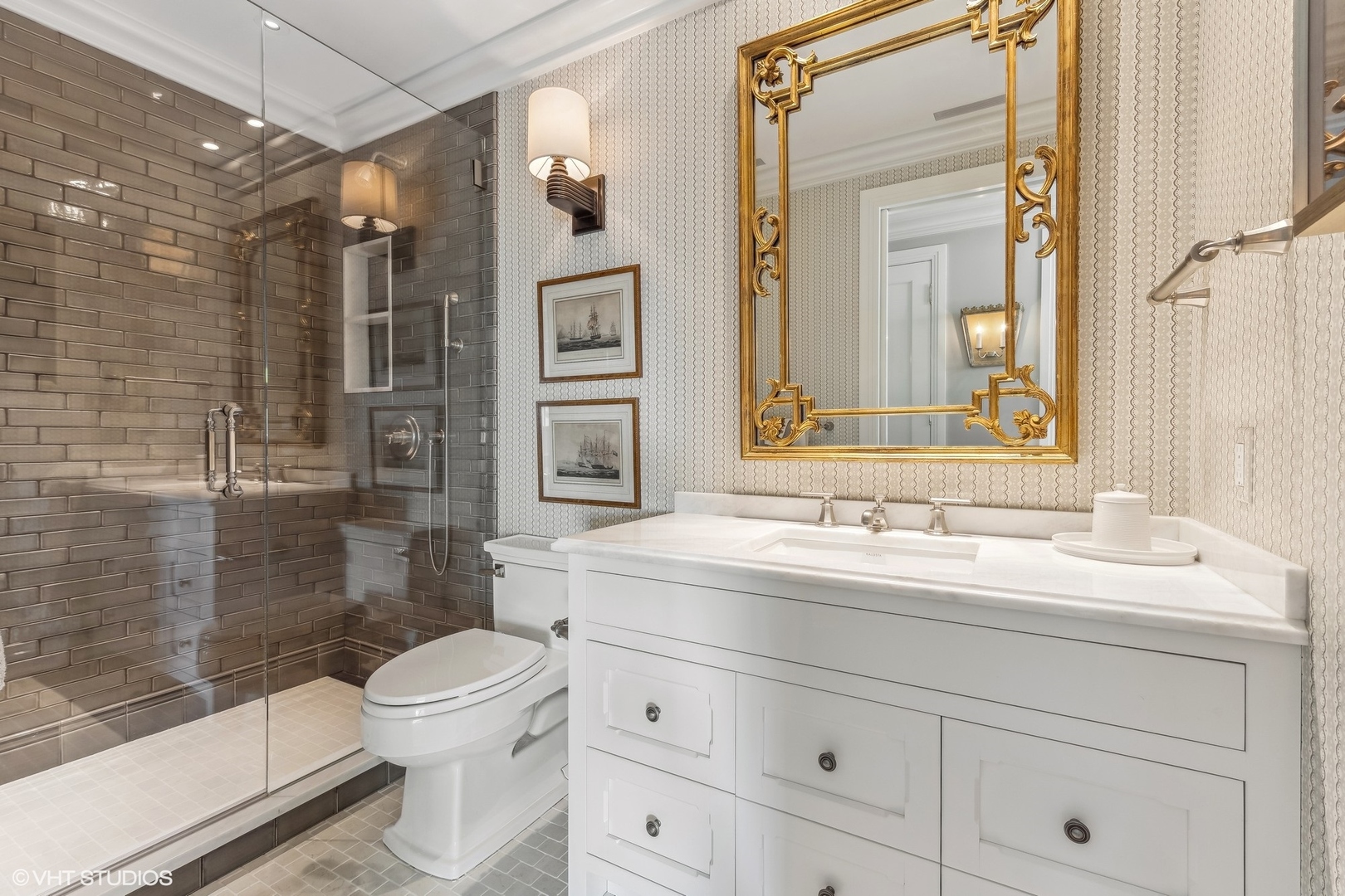 800 North Michigan Avenue, Unit 3501 Chicago, IL 60611 - Photo 51 of 57 a bathroom with a sink toilet and shower