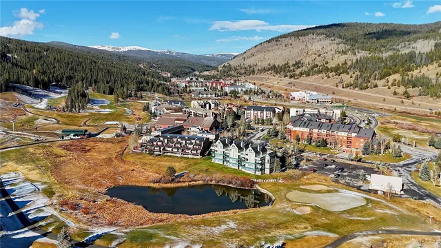 a view of a swimming pool with an ocean view