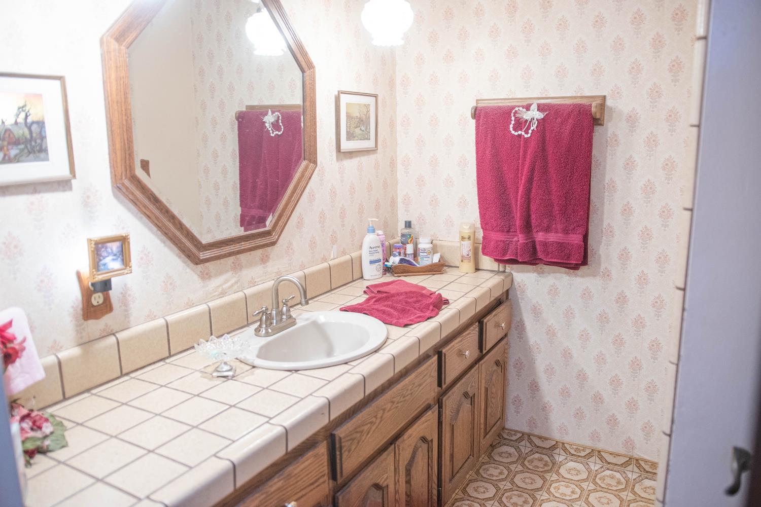 7380 Wentworth Springs Road Georgetown, CA 95634 - Photo 20 of 48 a bathroom with a sink vanity and a mirror
