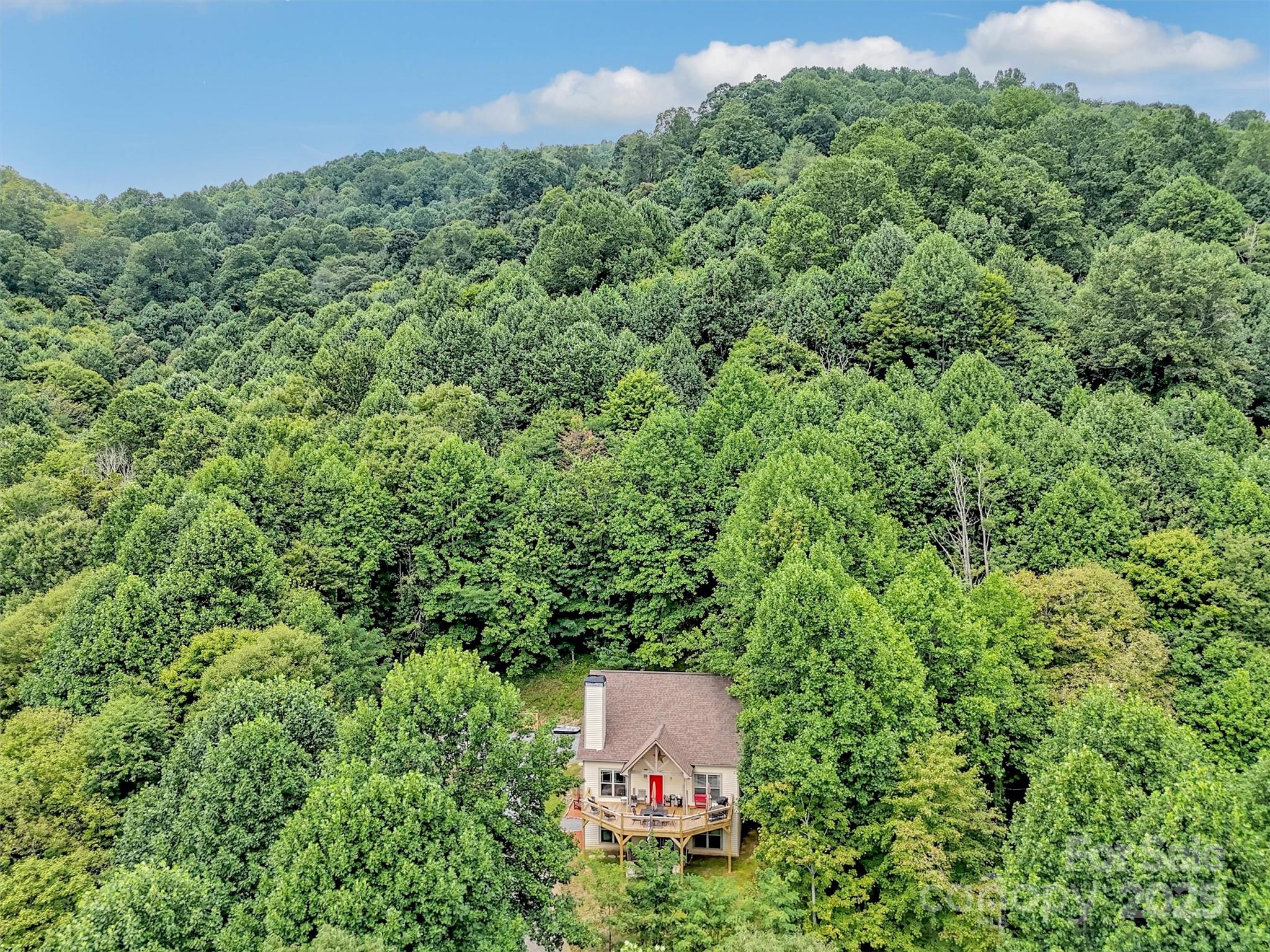 4823 Max Patch Road Clyde, NC 28721 - Photo 42 of 47 an aerial view of a house with a yard
