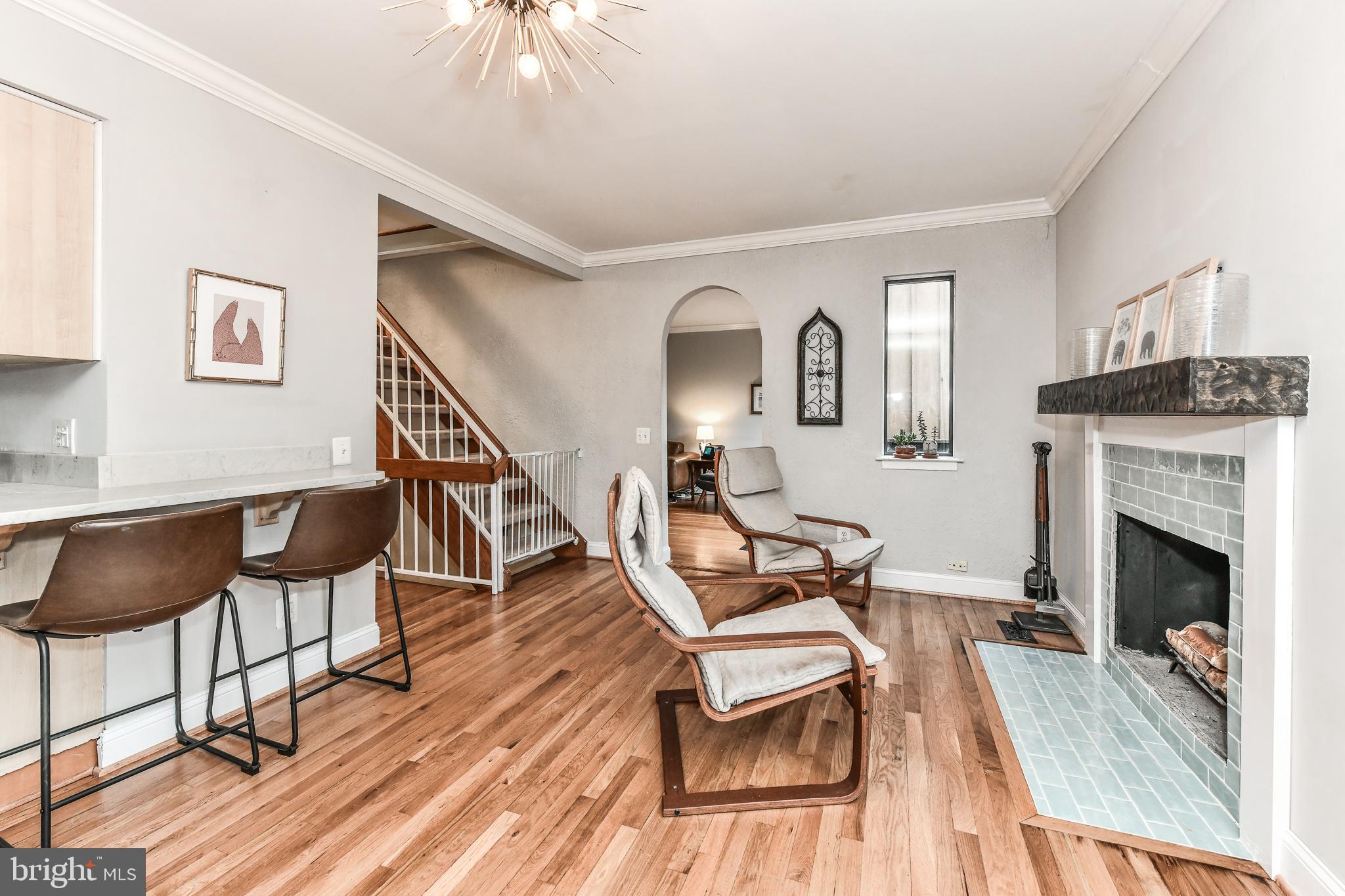 1563 Scandia Circle Reston, VA 20190 - Photo 20 of 41 Family Room w/ Wd Burning Fireplace & Door to Deck
