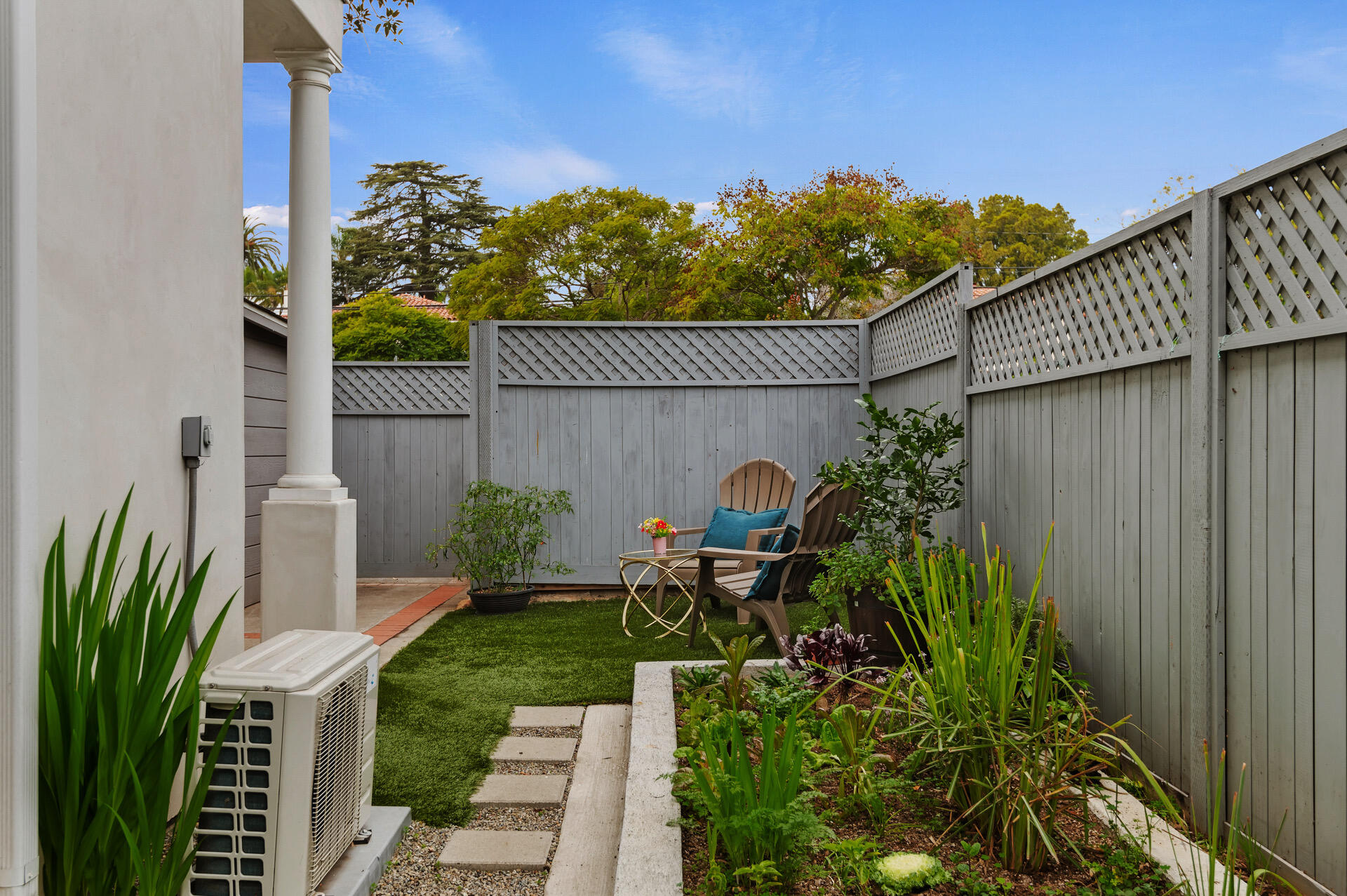 Undisclosed Address Santa Barbara, CA 93101 - Photo 3 of 27 a view of a backyard with plants