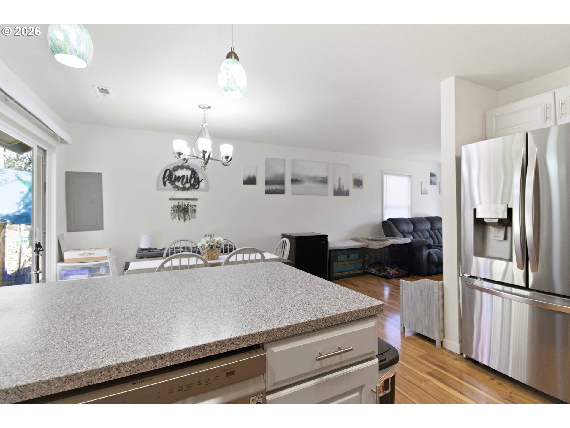 421 McAdams Road East Longview, WA 98632 - Photo 14 of 40 a kitchen with a sink and refrigerator