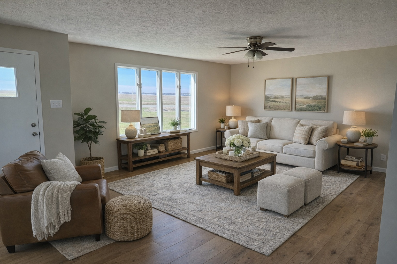 676 Swan Pond Road Jacob, IL 62950 - Photo 27 of 42 a living room with furniture ceiling fan and a window