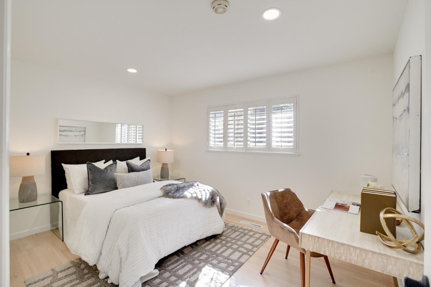 4615 Redding Street Oakland, CA 94619 - Photo 22 of 49 a bedroom with a bed and a desk