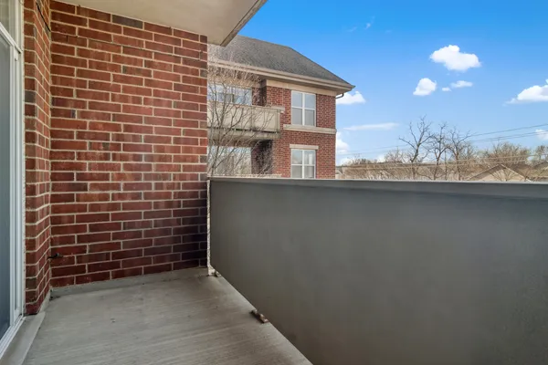a view of a brick wall