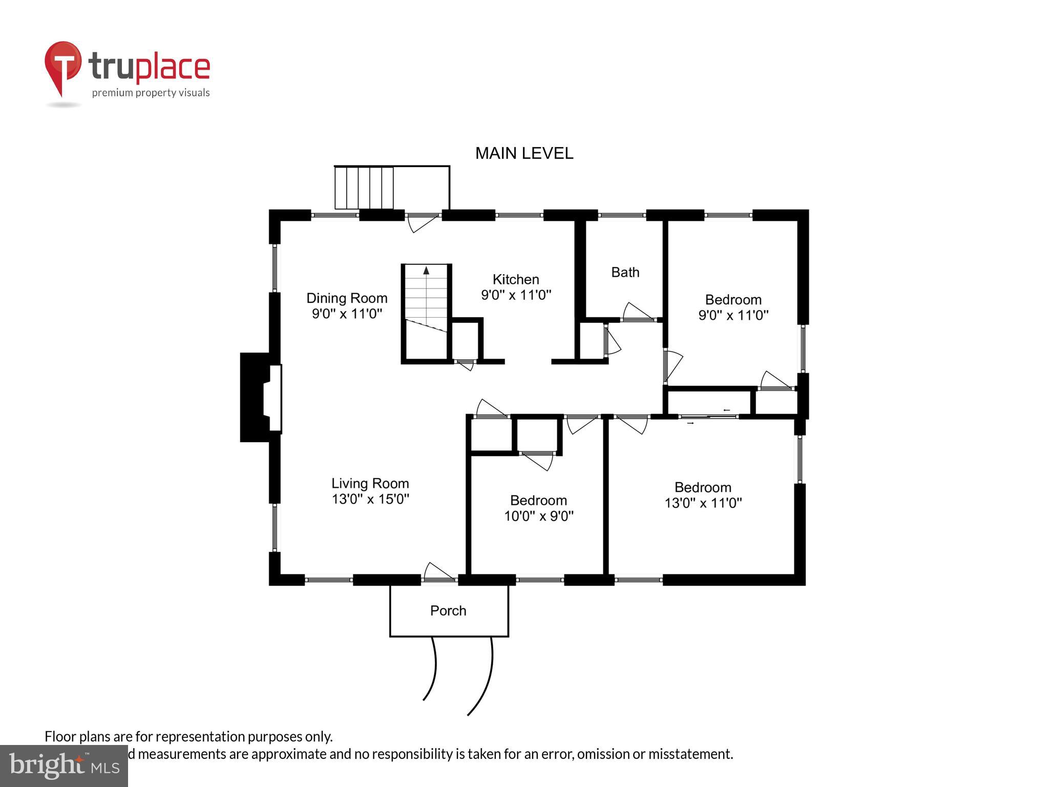 8614 Ridge Road Bethesda, MD 20817 - Photo 15 of 16 Main Level Floor Plan