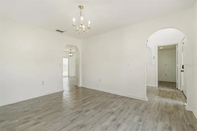 wooden floor in an empty room