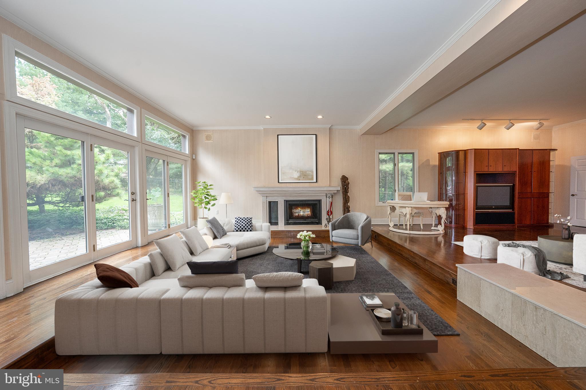 1405 Spring Mill Road Gladwyne, PA 19035 - Photo 15 of 54 Virtually Staged Living Room