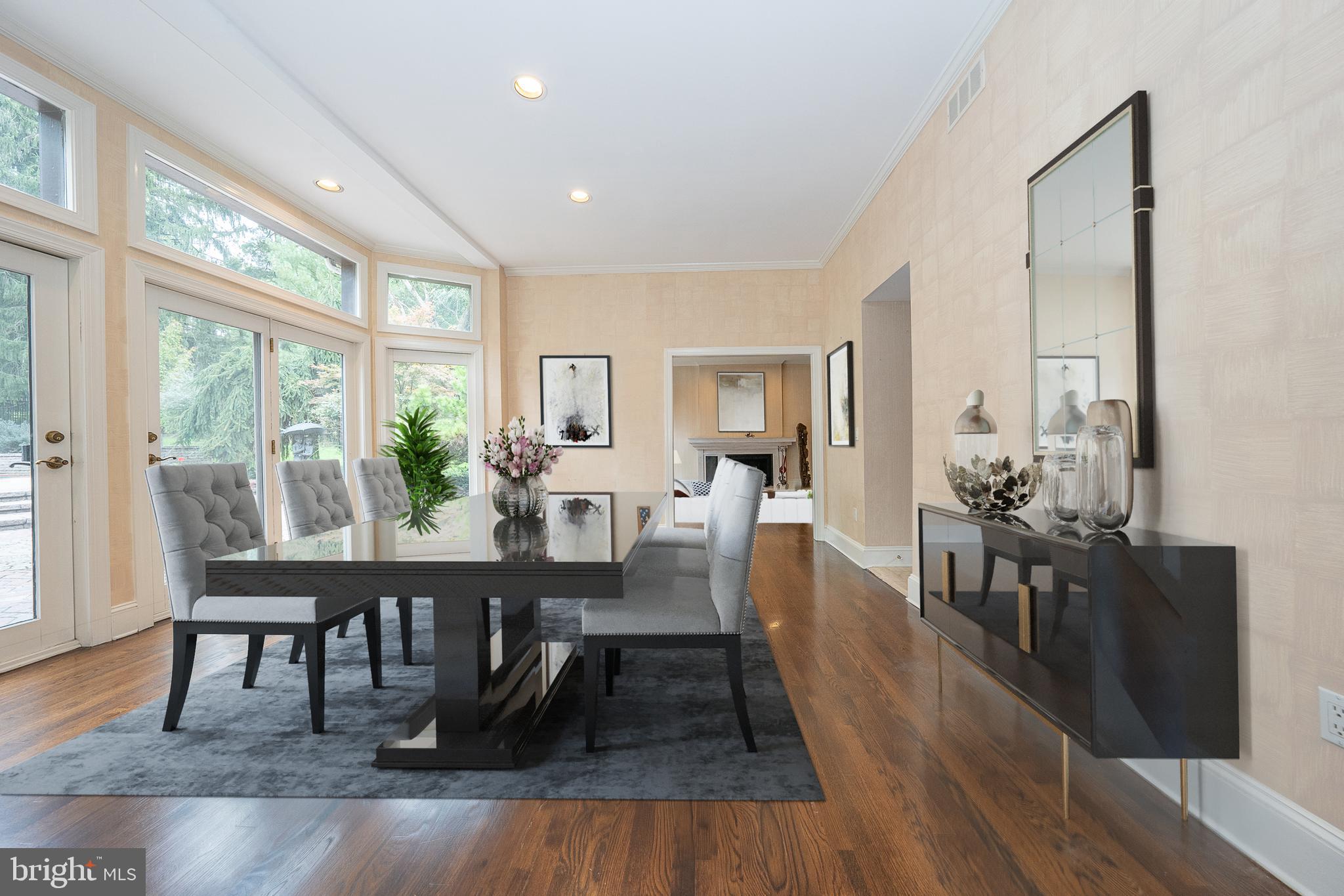 1405 Spring Mill Road Gladwyne, PA 19035 - Photo 24 of 54 Virtually Staged Dining Room