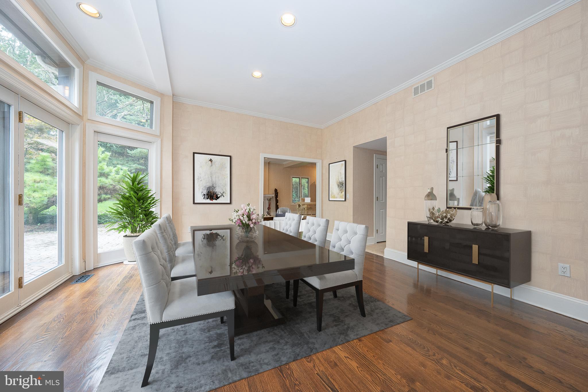1405 Spring Mill Road Gladwyne, PA 19035 - Photo 26 of 54 Virtually Staged Dining Room