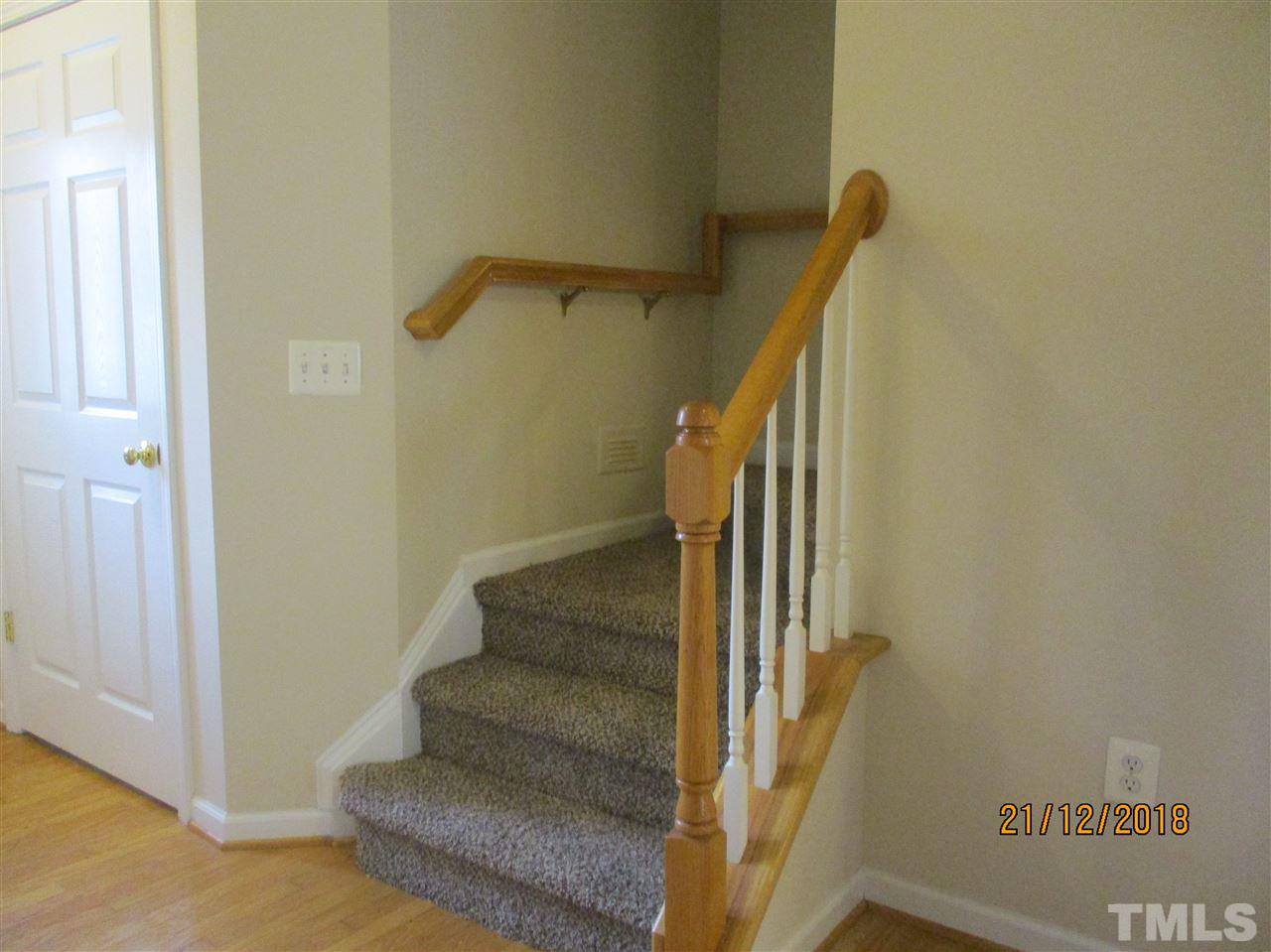 2822 Andover Glen Road Raleigh, NC 27604 - Photo 12 of 18 Stairs in front foyer. New carpet