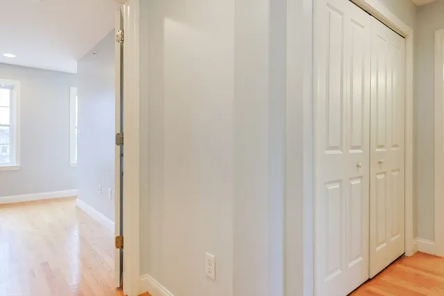 a view of a closet area