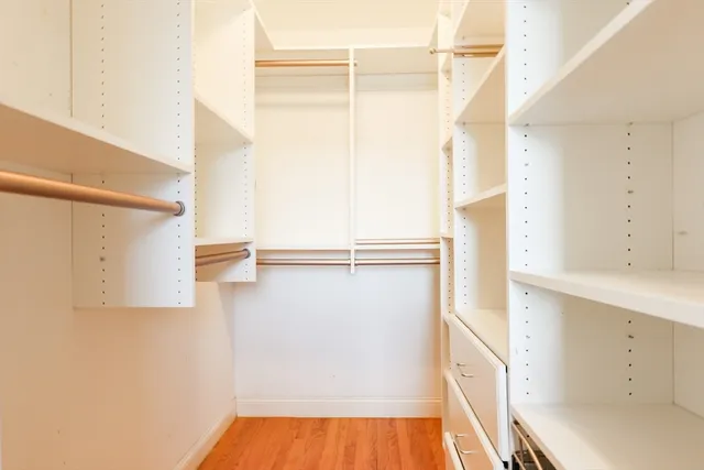 a view of a walk in closet