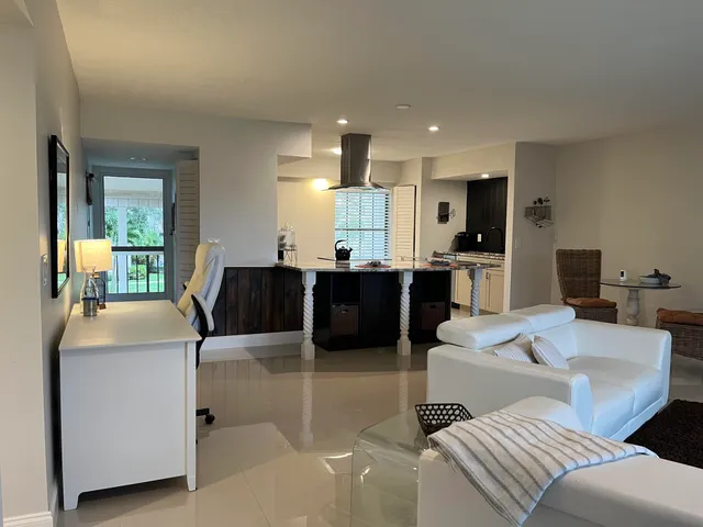 a view of lake from a balcony