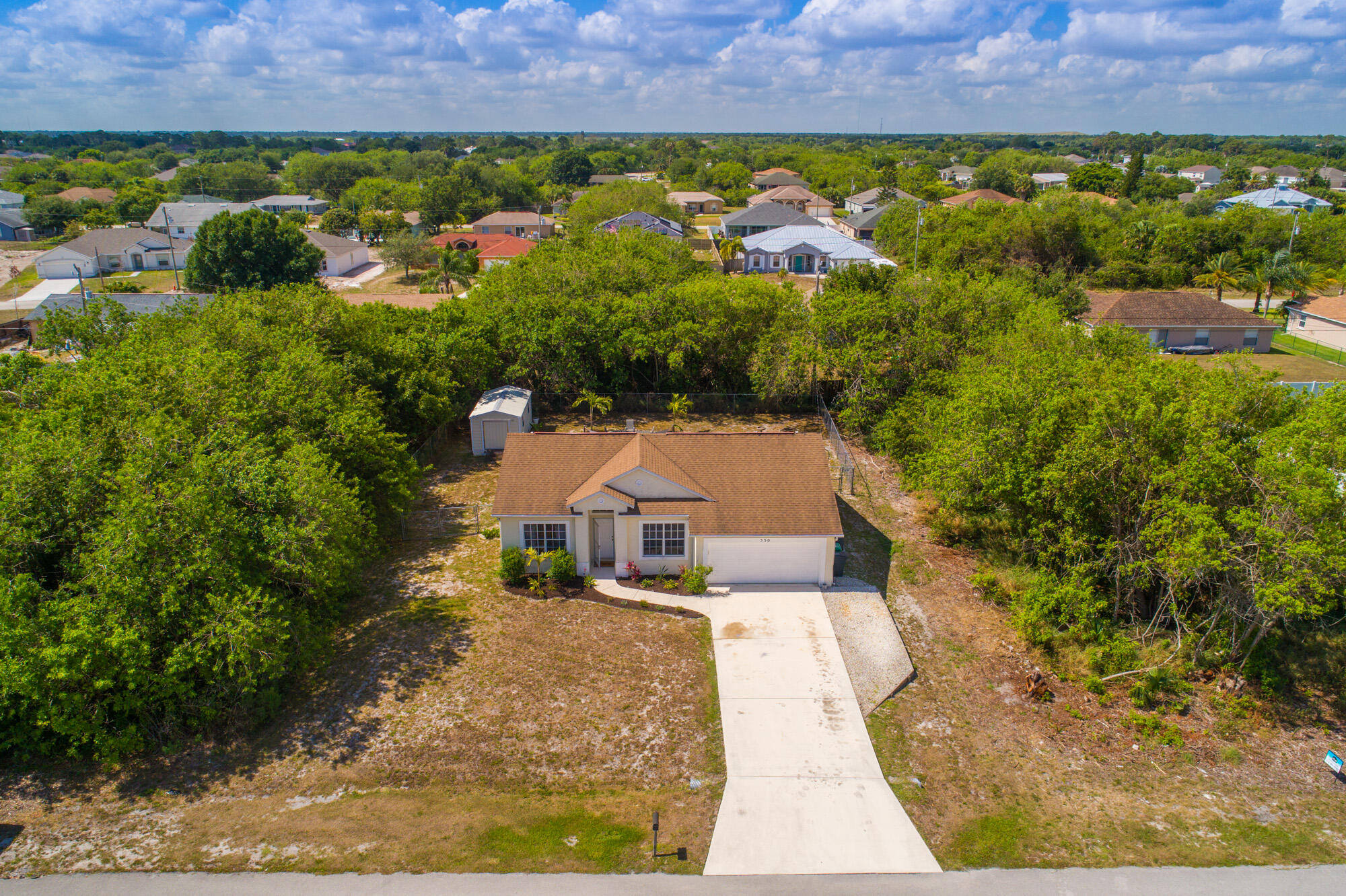 550 Southwest Rabbit Avenue Port St. Lucie, FL 34953 - Photo 18 of 18 Aerial View