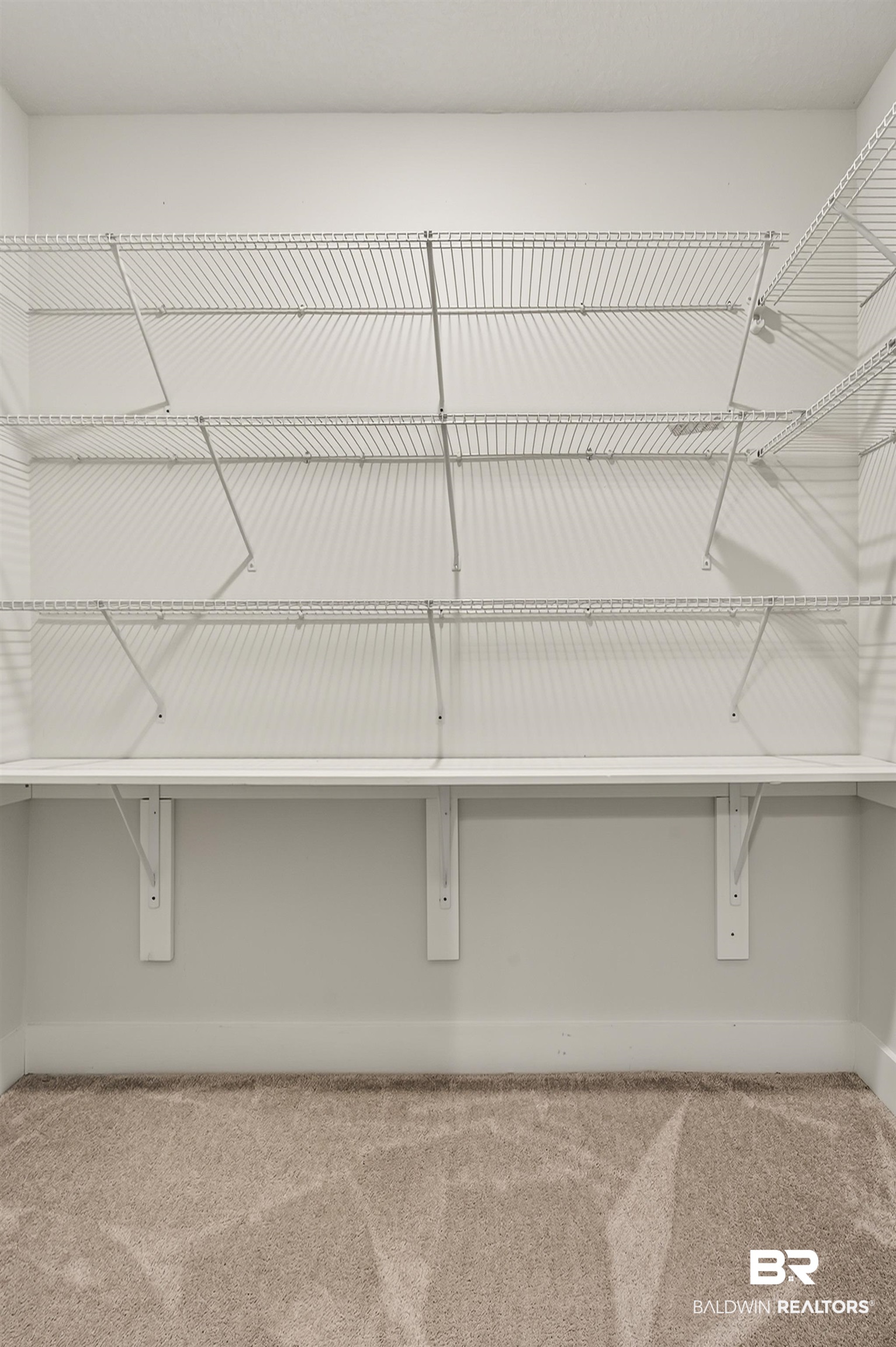 1724 Partridge Street Foley, AL 36535 - Photo 37 of 62 Closet featuring wire shelving system, a lower fixed shelf, and neutral carpet flooring