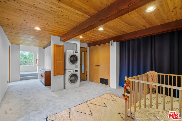 a view of a garden from a window