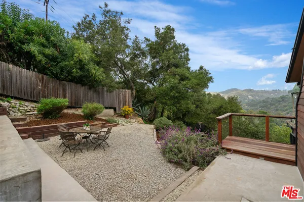 a view of a garden
