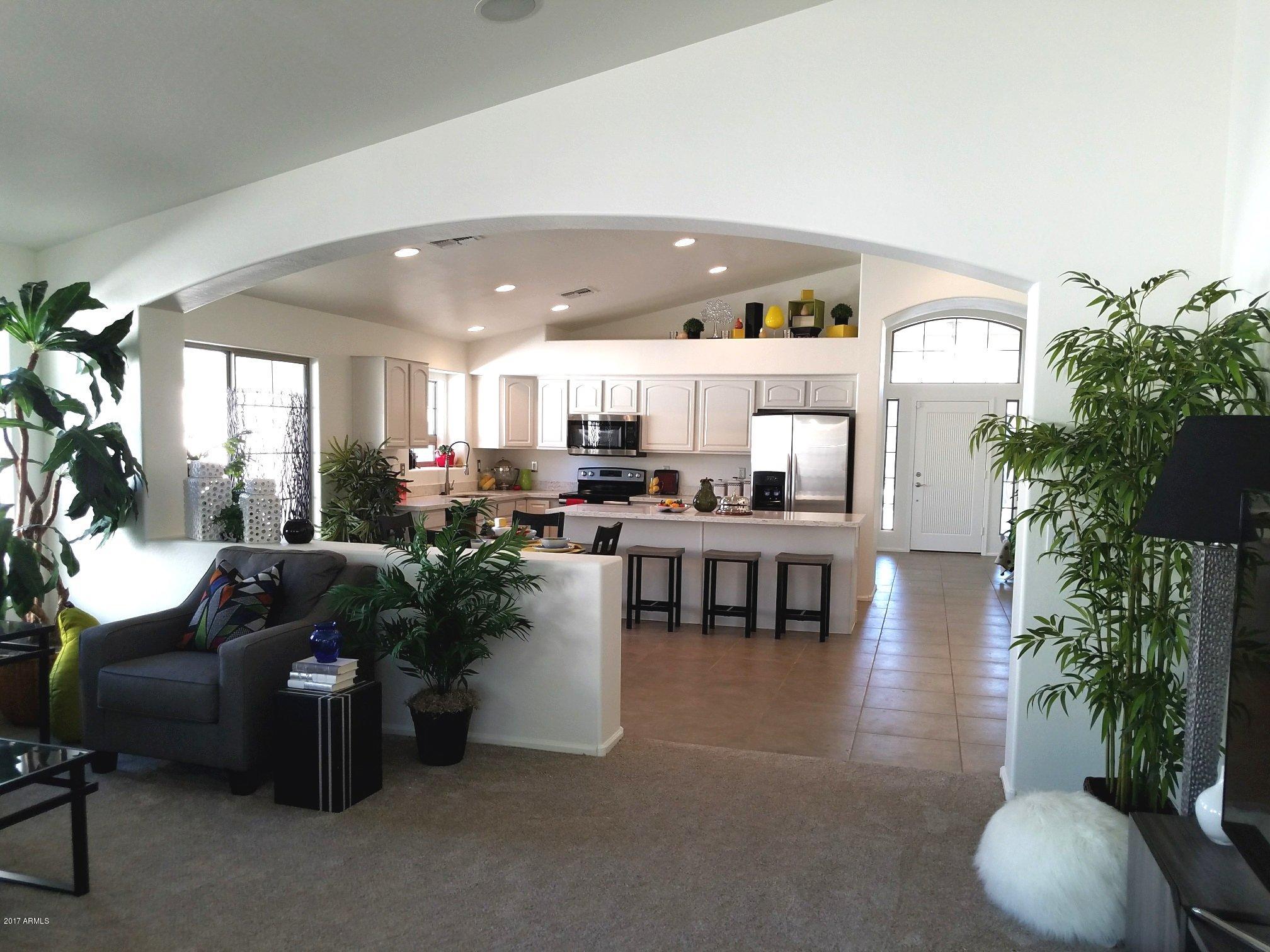 796 East Blue Ridge Way Chandler, AZ 85249 - Photo 5 of 30 Family Room and Kitchen View