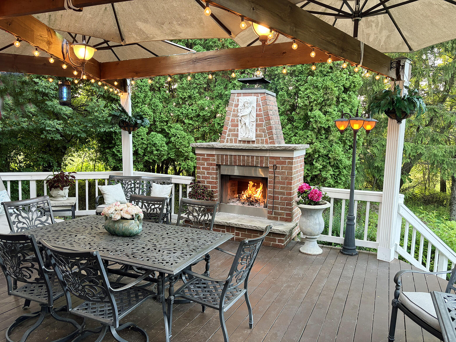 N27W5230 Hamilton Road Cedarburg, WI 53012 - Photo 40 of 50 This photo shows the ambiance of the exquisite backyard in the Summer