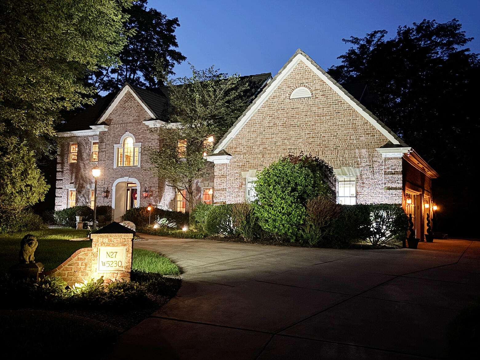 N27W5230 Hamilton Road Cedarburg, WI 53012 - Photo 49 of 50 Evening Exterior Front