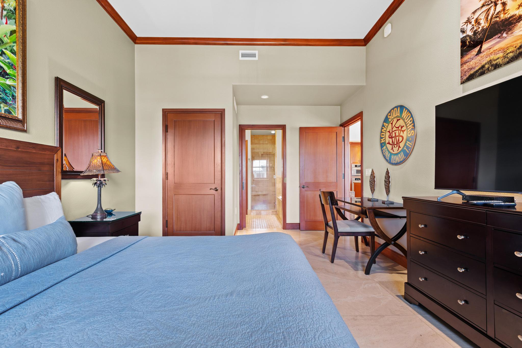 69-1000 Kolea Kai Circle, Unit 11C Waikoloa, HI 96738 - Photo 10 of 30 a bedroom with furniture and a window