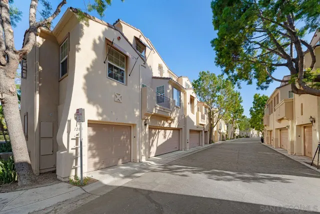 a view of road and small yard