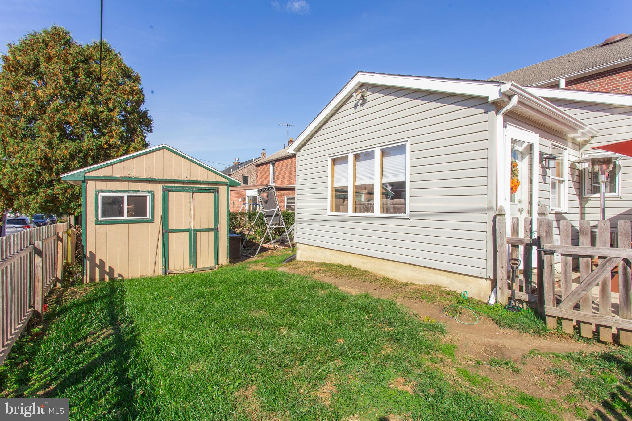 126 Kent Road Springfield, PA 19064 - Photo 33 of 34 Fenced In Backyard with Shed