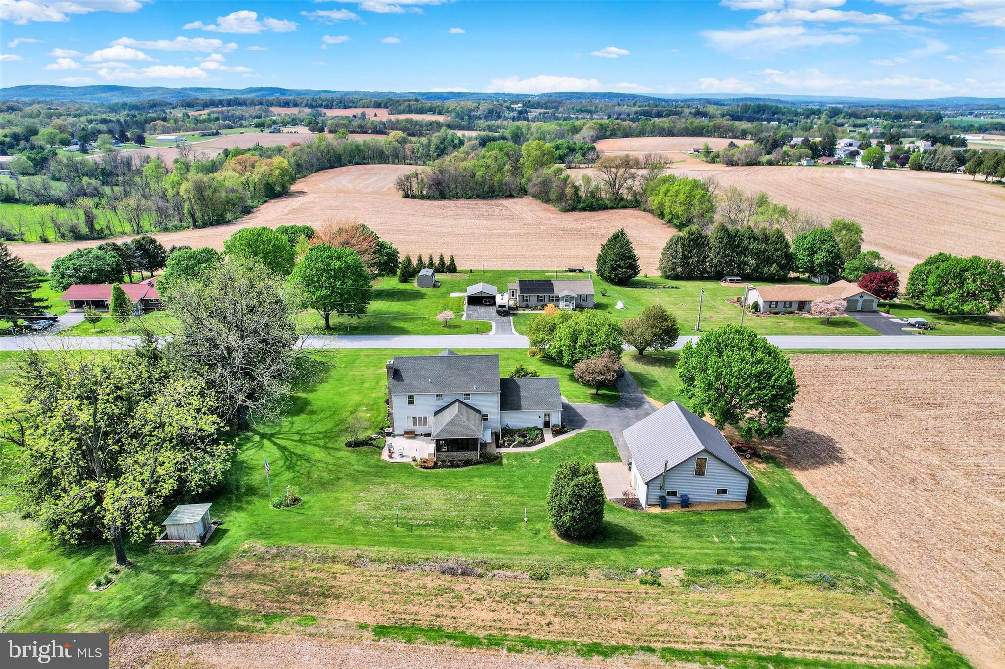 2474 Meeting House Road Spring Grove, PA 17362 - Photo 43 of 51 an aerial view of a house with garden space and ocean view
