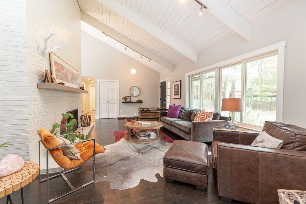 140 Whiting Street Hingham, MA 02043 - Photo 3 of 25 a living room with furniture and a large window