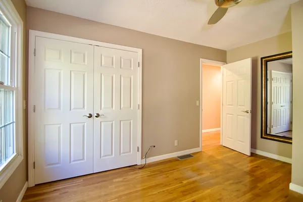 an empty room with window