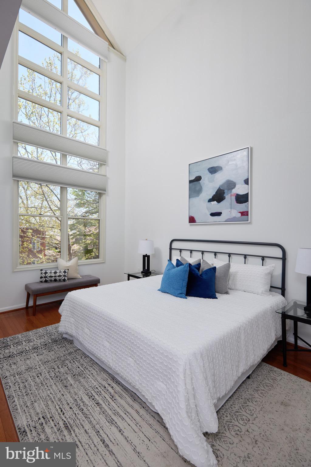 255 14th Street Southeast, Unit A Washington, DC 20003 - Photo 14 of 28 a bedroom with a large bed and a large window